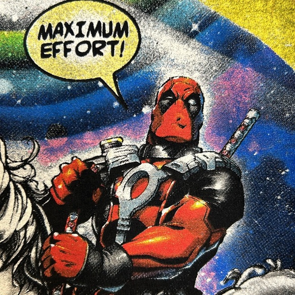 Marvel Deadpool Tshirt with Tacos, Burritos and Unicorns - Picture 4 of 6